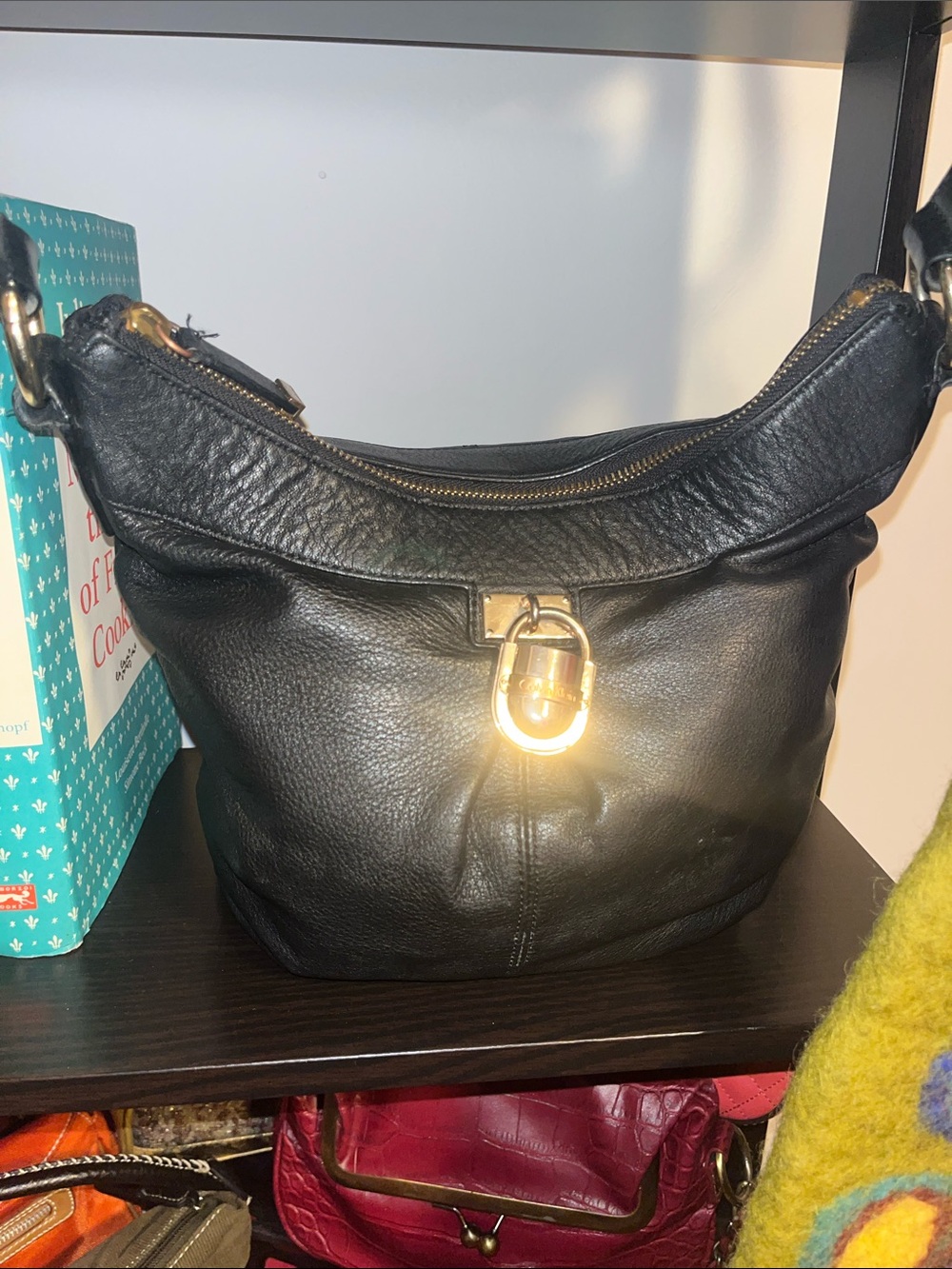 Calvin Klein Black Leather Handbag